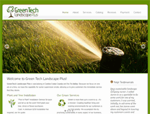 Tablet Screenshot of greentechlandscapeplus.com